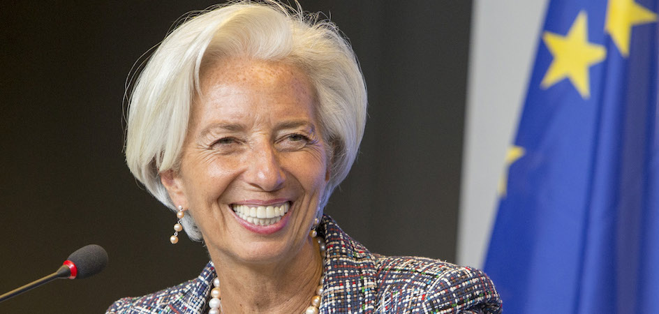 Christine Lagarde, presidenta del BCE. Lidiar con unos tipos de interés bajo mínimos