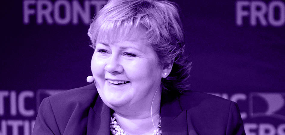 Erna Solberg jefa de gobierno en Noruega, una de las democracias parlamentarias más avanzadas del mundo